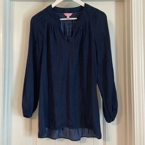 Lilly Pulitzer Hollis Tunic Top Navy